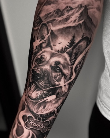 Portfolio photo placeholder 03 — replace with a description of the tattoo